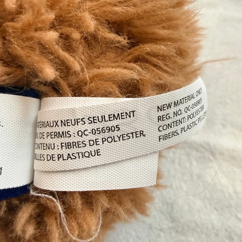 Vermont Teddy Bear Vintage Stuffed Animal Shaggy Plush Brown 12 Inch Hand Made